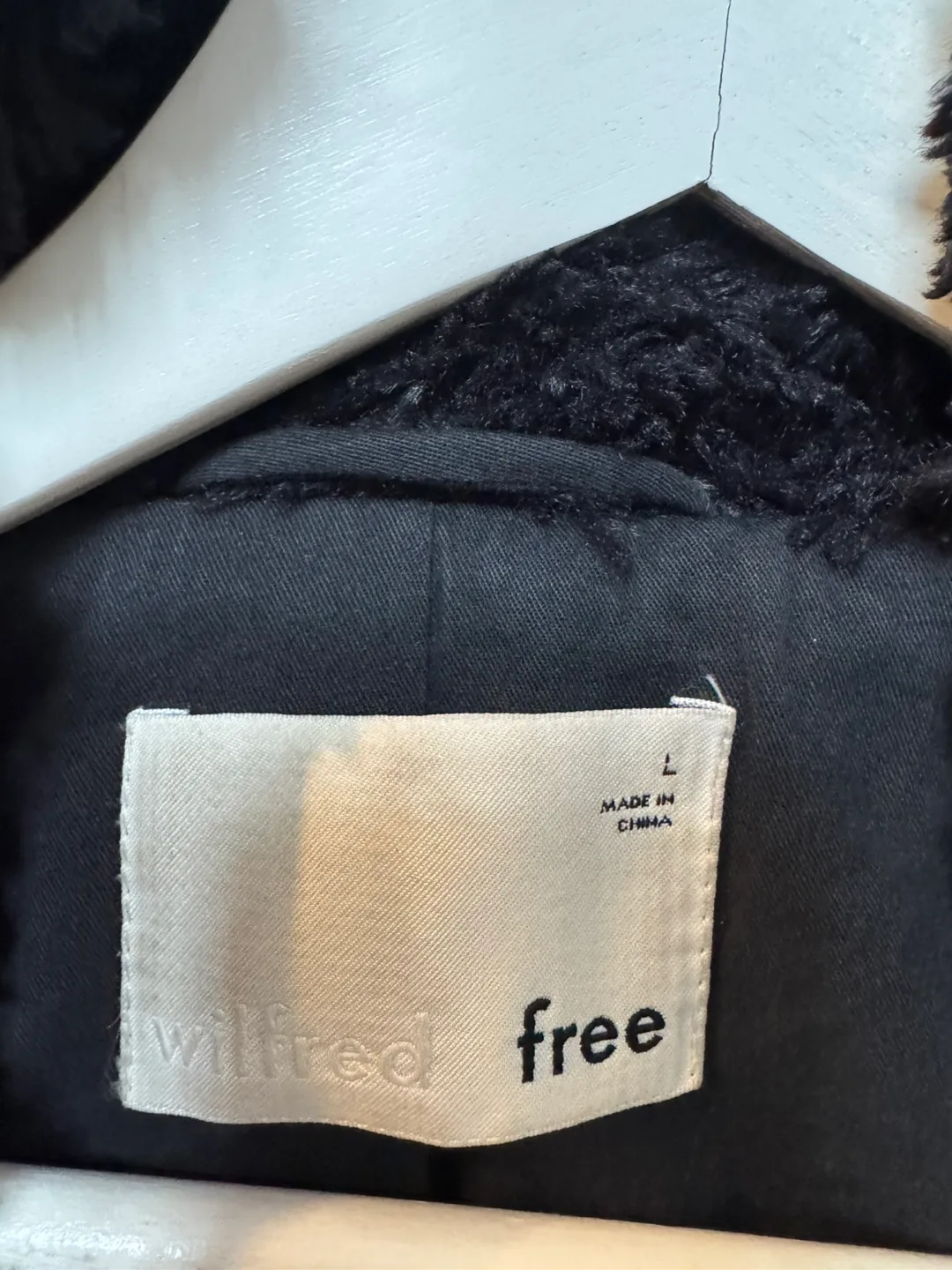 Wilfred Free Black Fuzzy Coat - Size L image indicator(2)