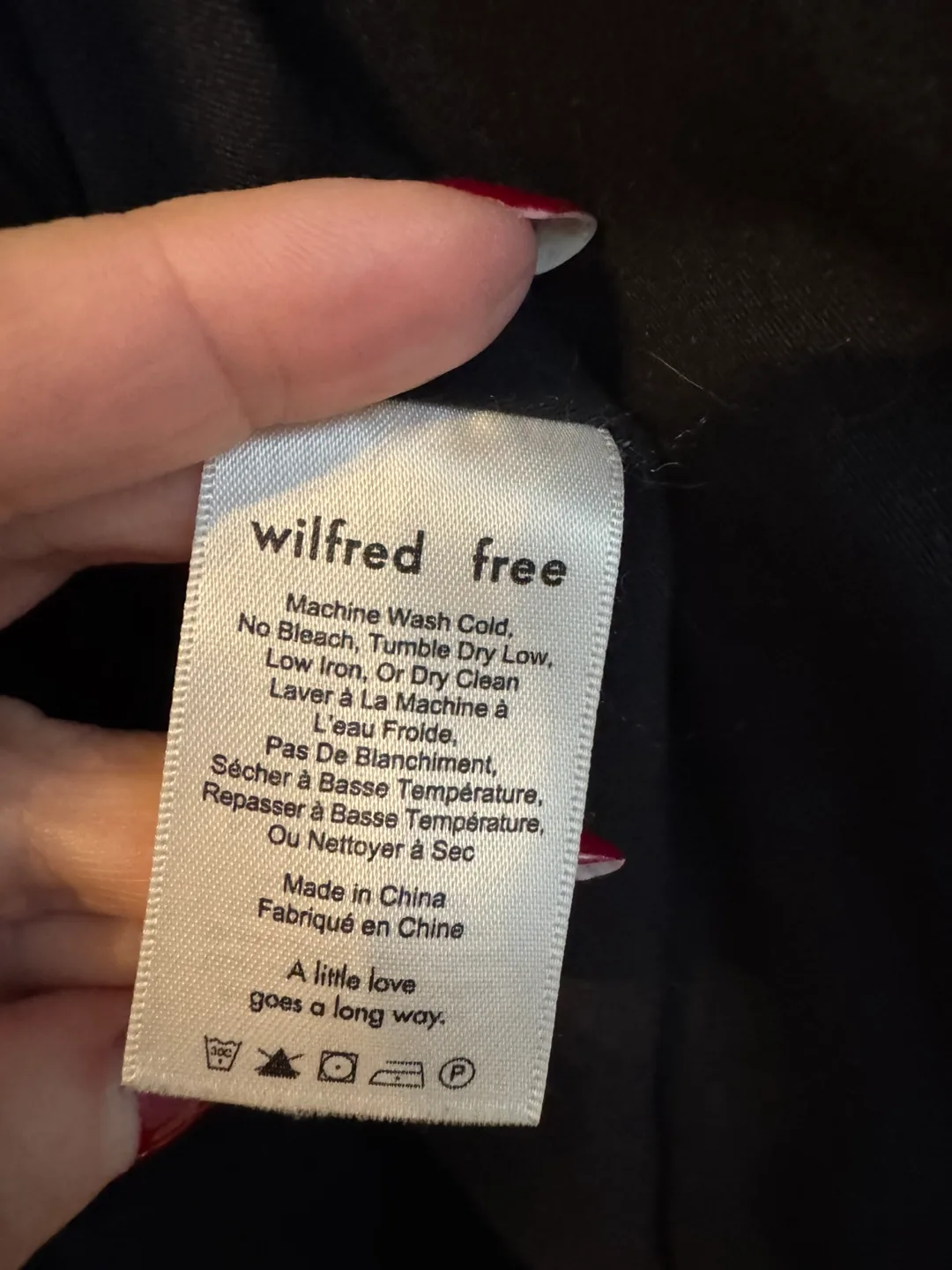 Wilfred Free Black Fuzzy Coat - Size L image indicator(4)