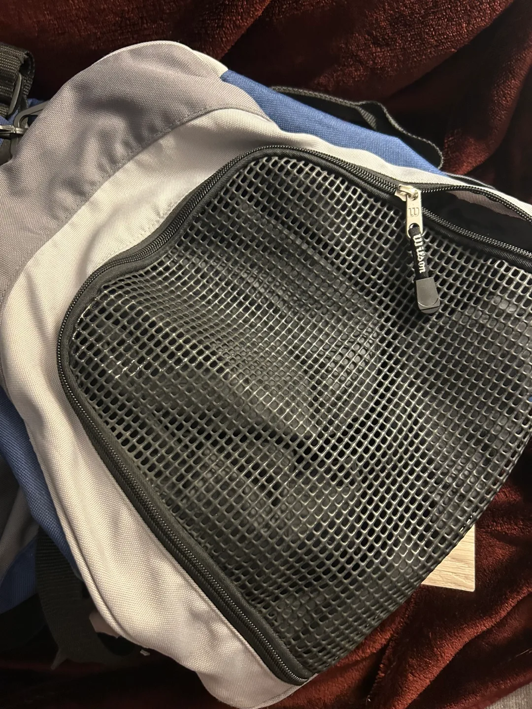 Wilson Blue and Grey Sports Duffle Bag image indicator(3)