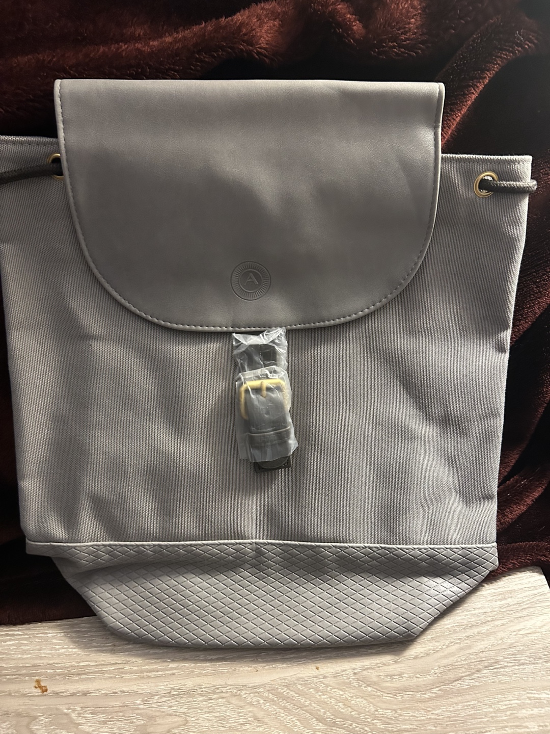 Grey Drawstring Backpack - photo 2