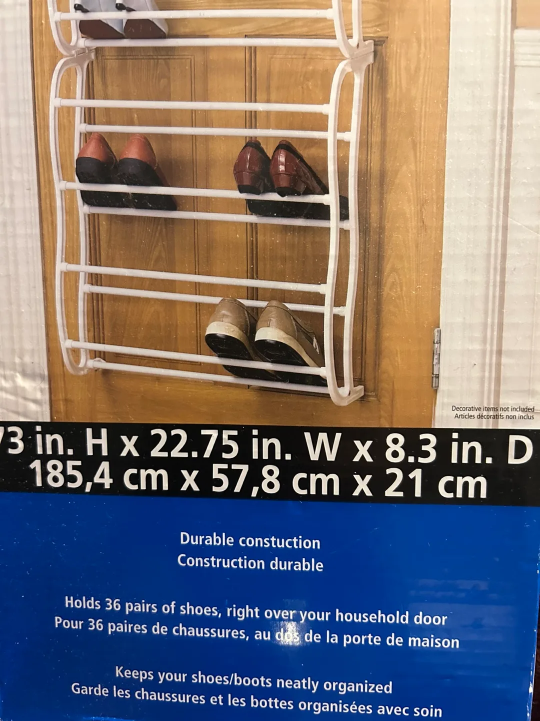 Mainstays Over-the-Door Shoe Rack - Holds 36 Pairs image indicator(2)