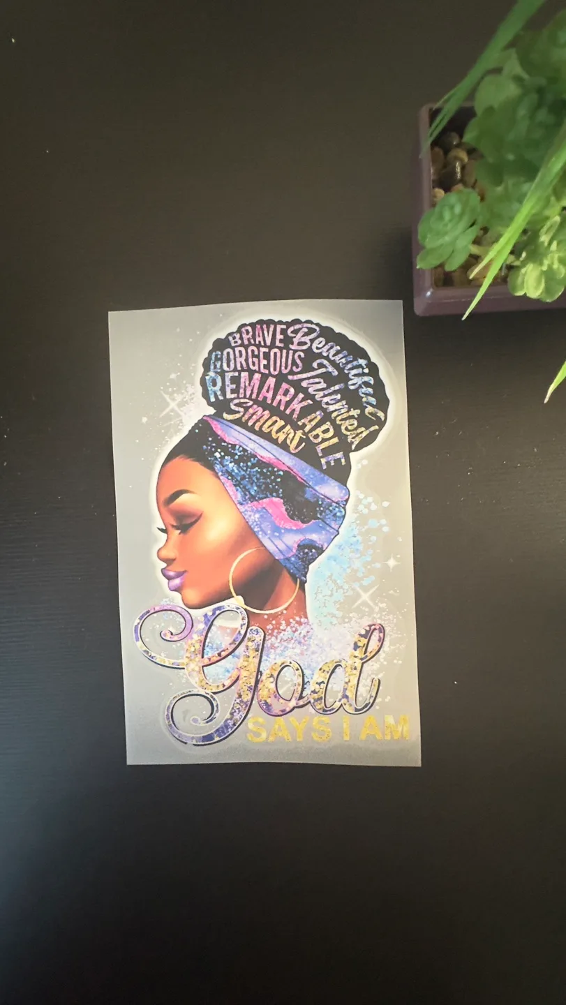 Inspirational Black Girl Magic Iron-on Transfers thumbnail