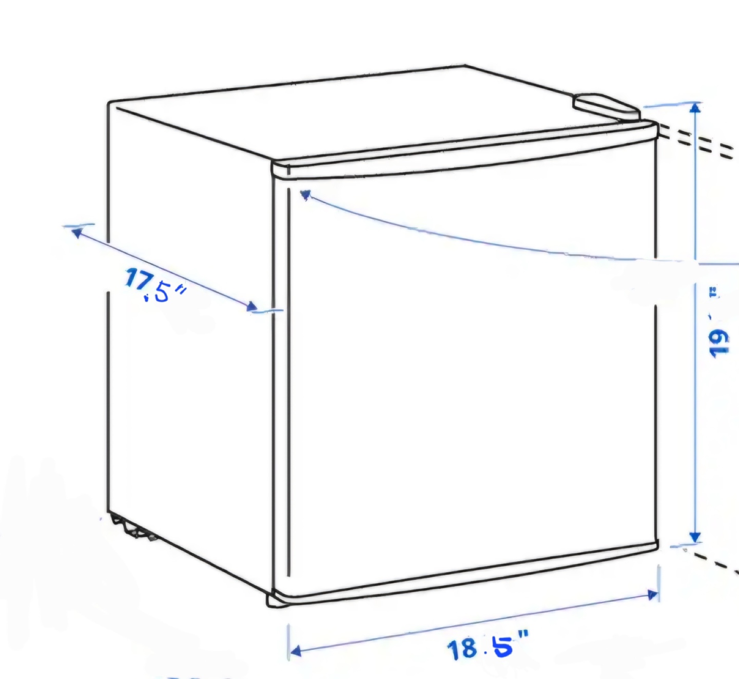 Mini Fridge - Compact White Refrigerator - photo 2