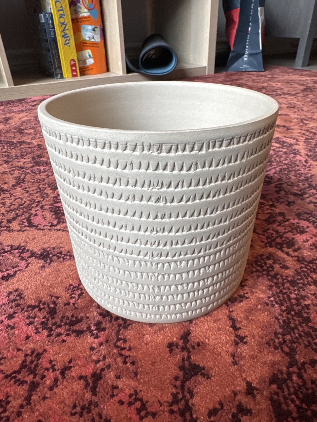 Textured Ceramic Planter Pot