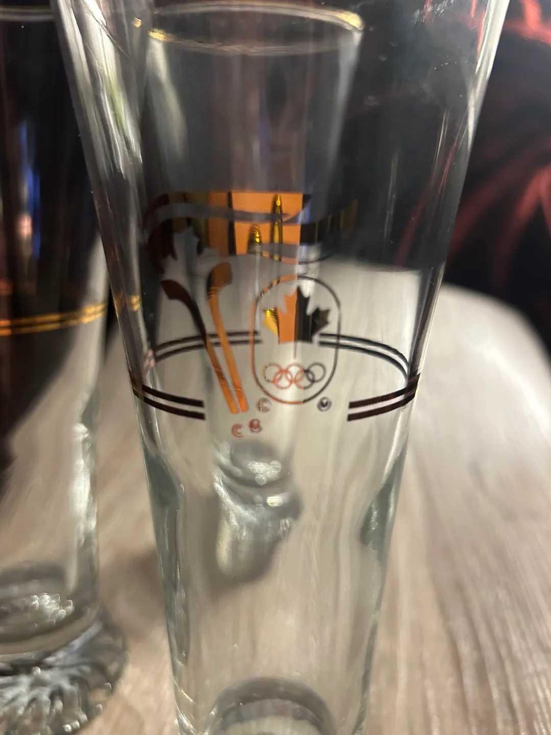 Vintage 1988 Calgary Olympics Glasses Set of Three image indicator(3)