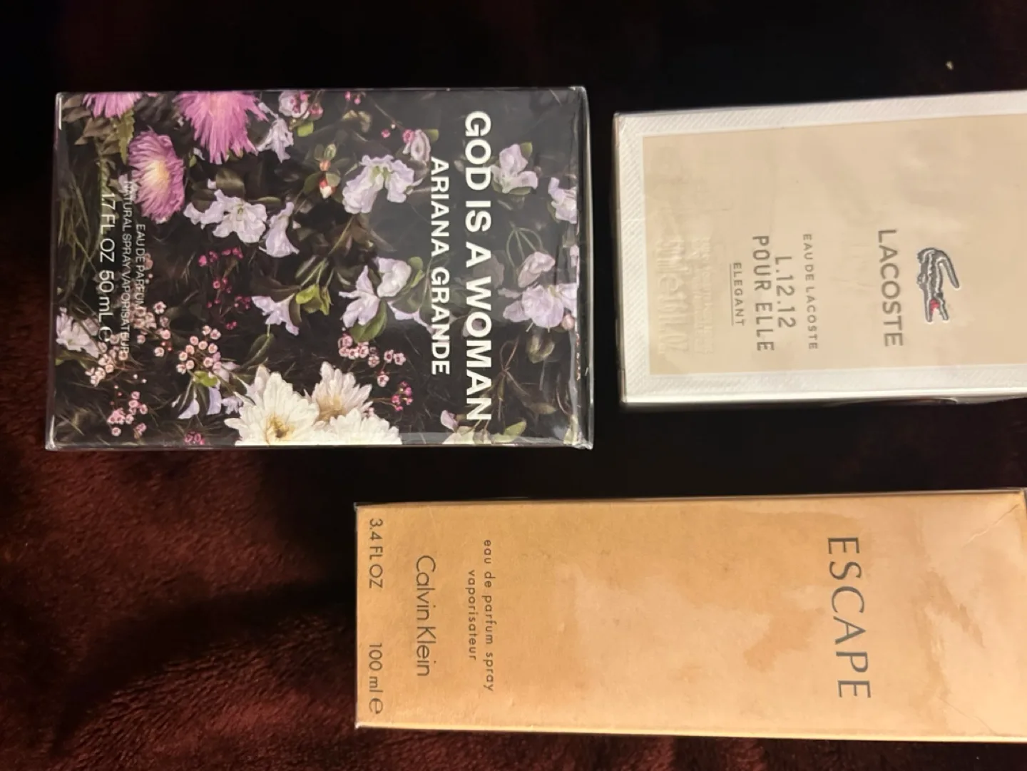 Three Women's Perfumes: Ariana Grande, Lacoste, Calvin Klein image indicator(2)