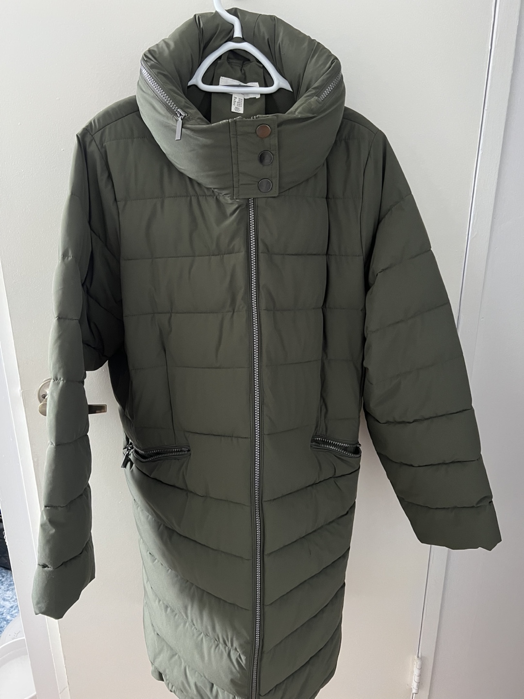 Addition Elle Olive Green Puffer Jacket - Size 2X