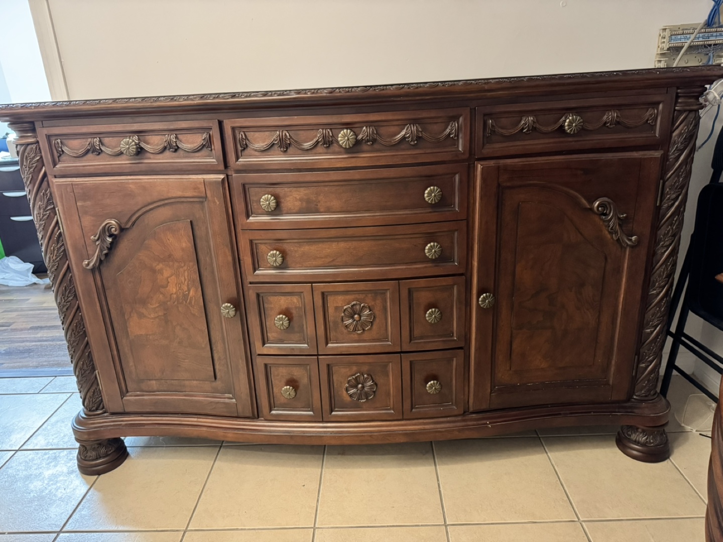 Gorgeous Wood Buffet Server