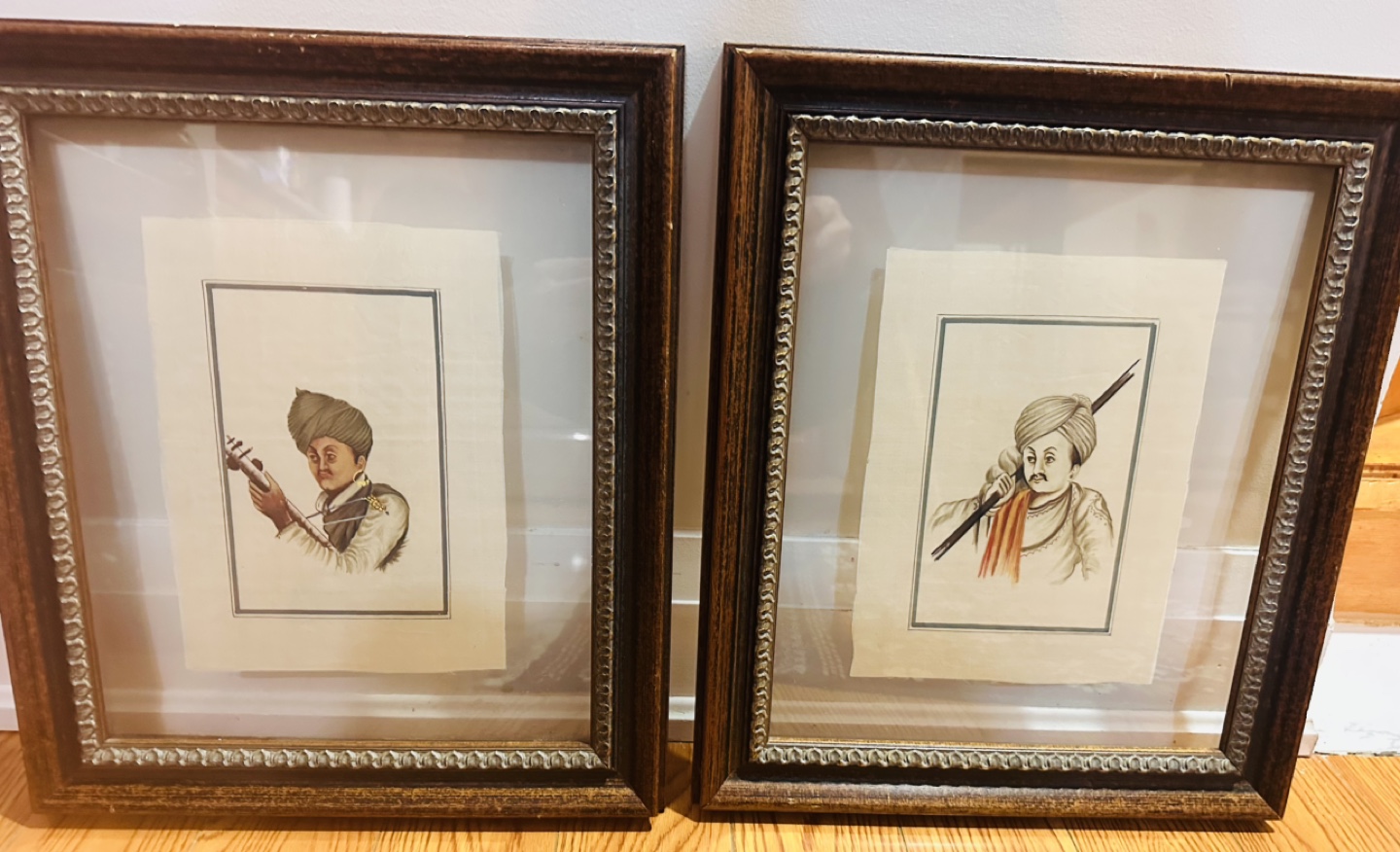 Pair of Framed Indian Miniature Paintings
