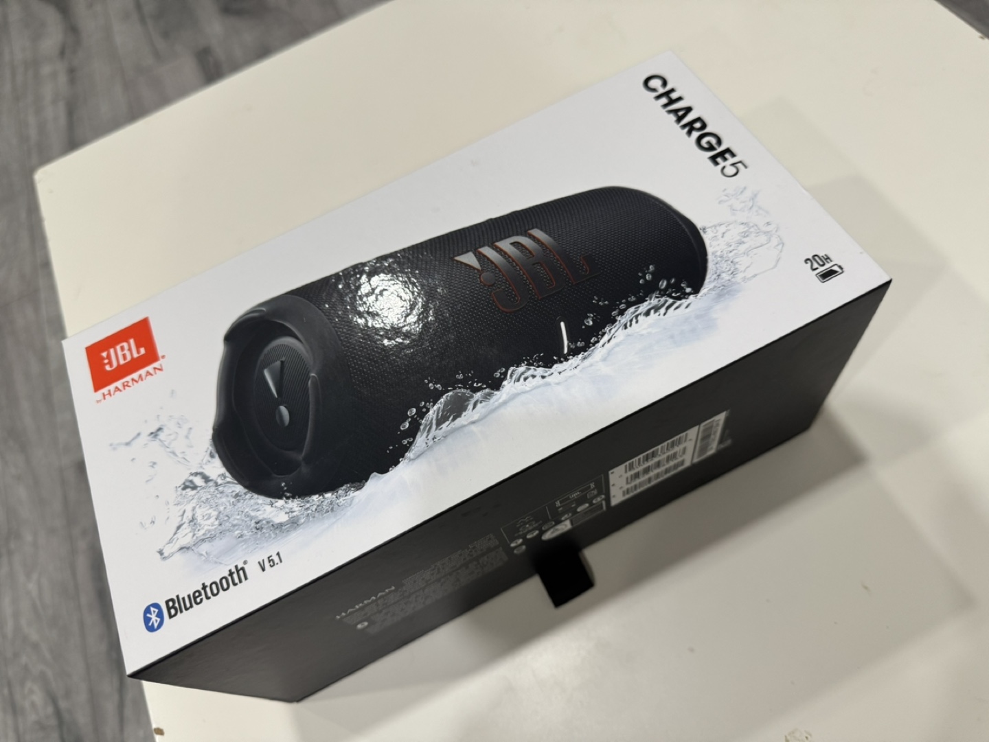 JBL Charge 5 Portable Bluetooth Speaker - Black