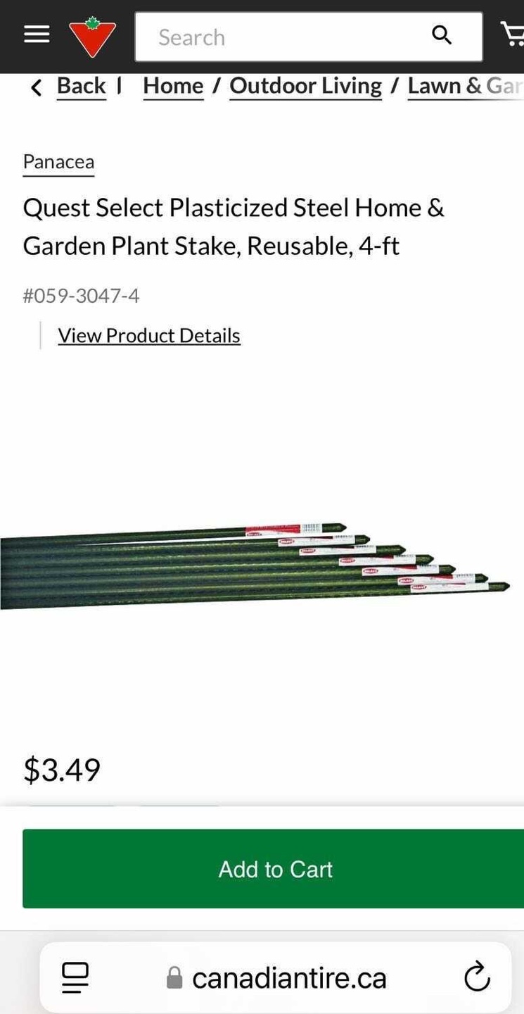 Three Panacea Quest Select Plasticized Steel Plant Stakes - photo 3
