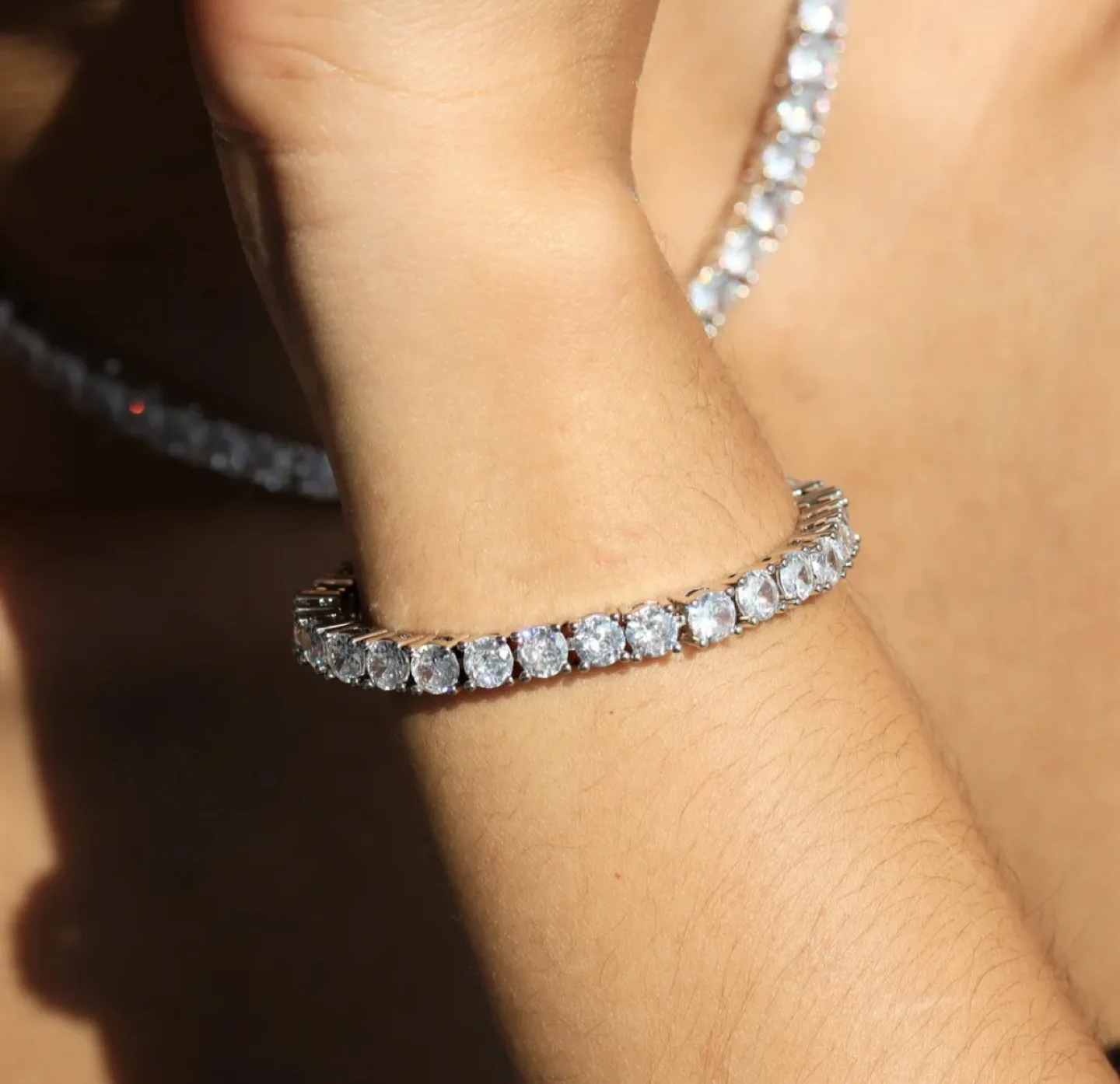 Infinity  blue topaz Crystal Bracelet thumbnail