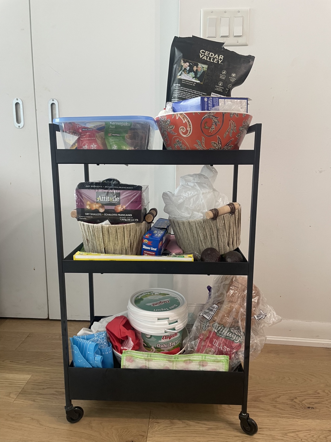 Three-Tier Rolling Utility Cart/Kitchen cart - photo 2
