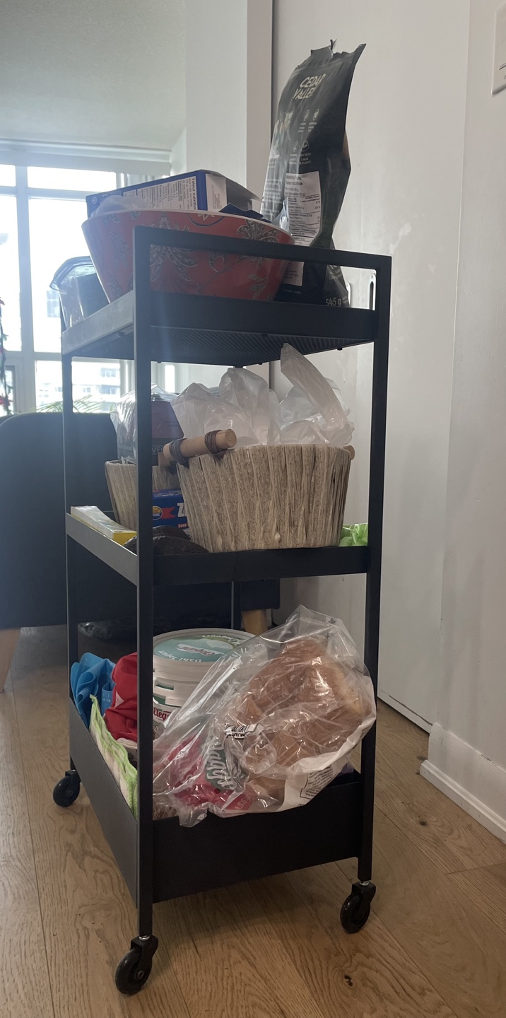 Three-Tier Rolling Utility Cart/Kitchen cart - photo 3
