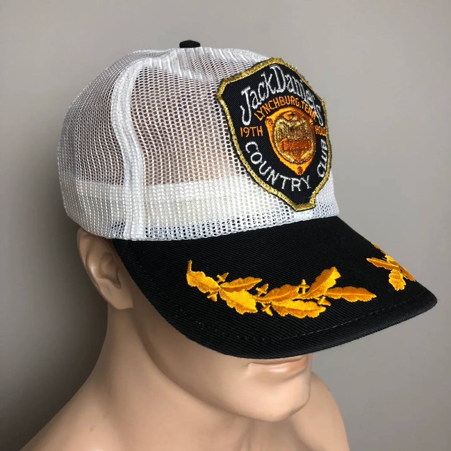 Vintage Jack Daniels Country Club 19th Hole Mesh SnapBack Hat image indicator(5)