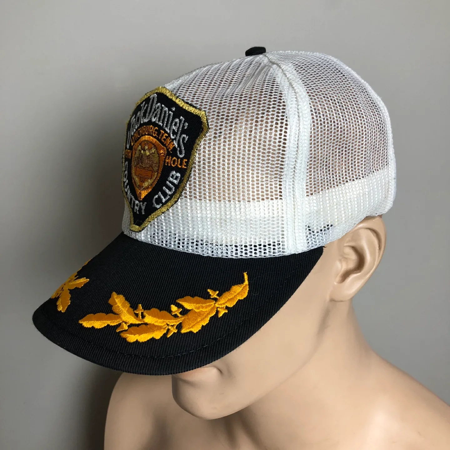 Vintage Jack Daniels Country Club 19th Hole Mesh SnapBack Hat image indicator(2)