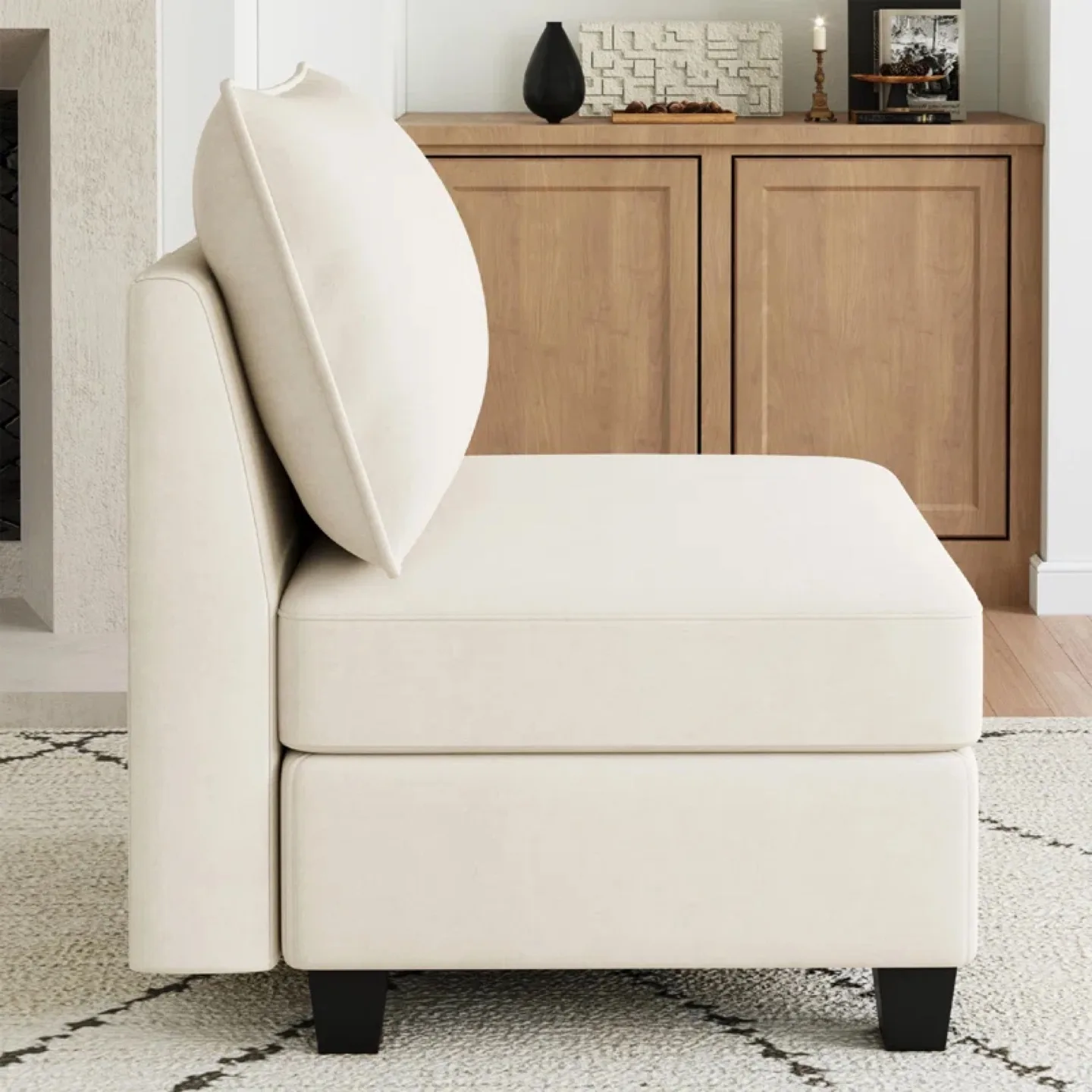 Latitude Run® Modular Sectional Sofa Module - Off-White image indicator(3)