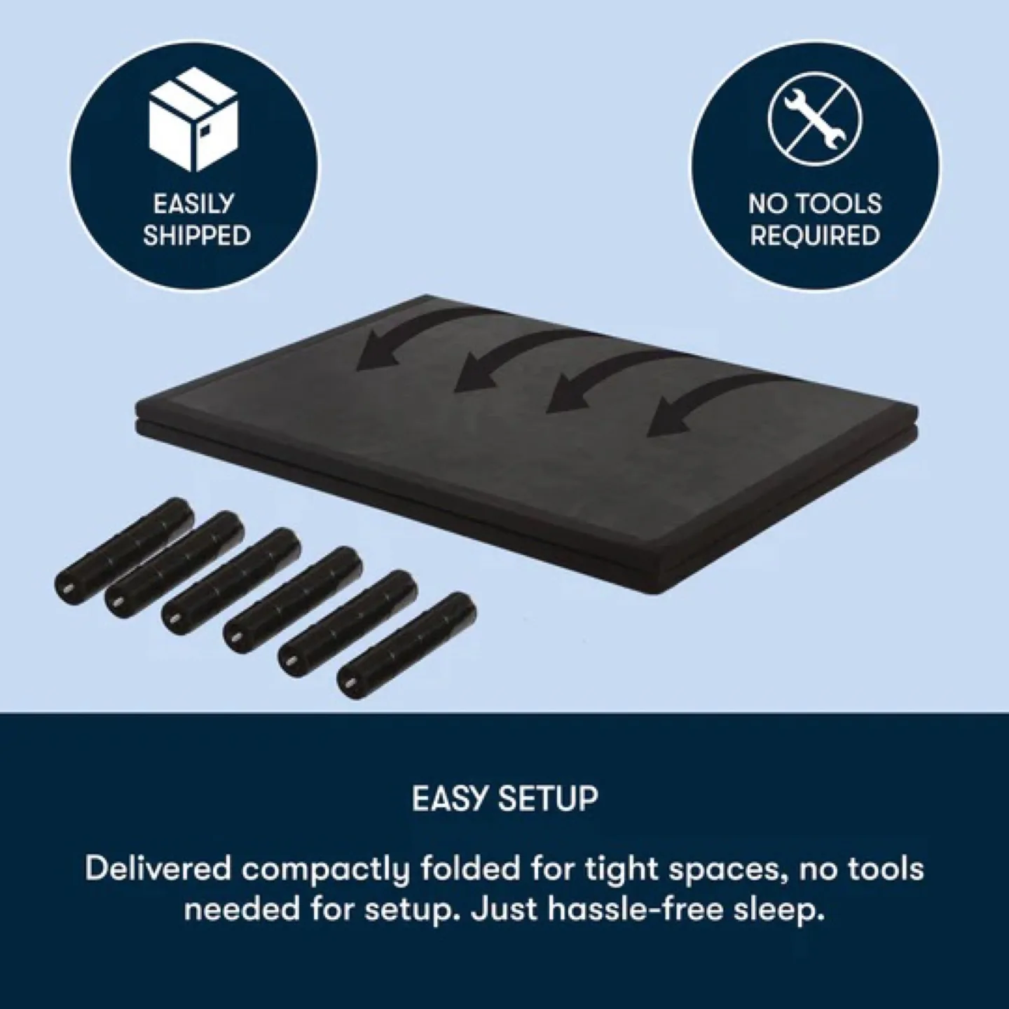 Foldable King-Size Bed Frame image indicator(2)