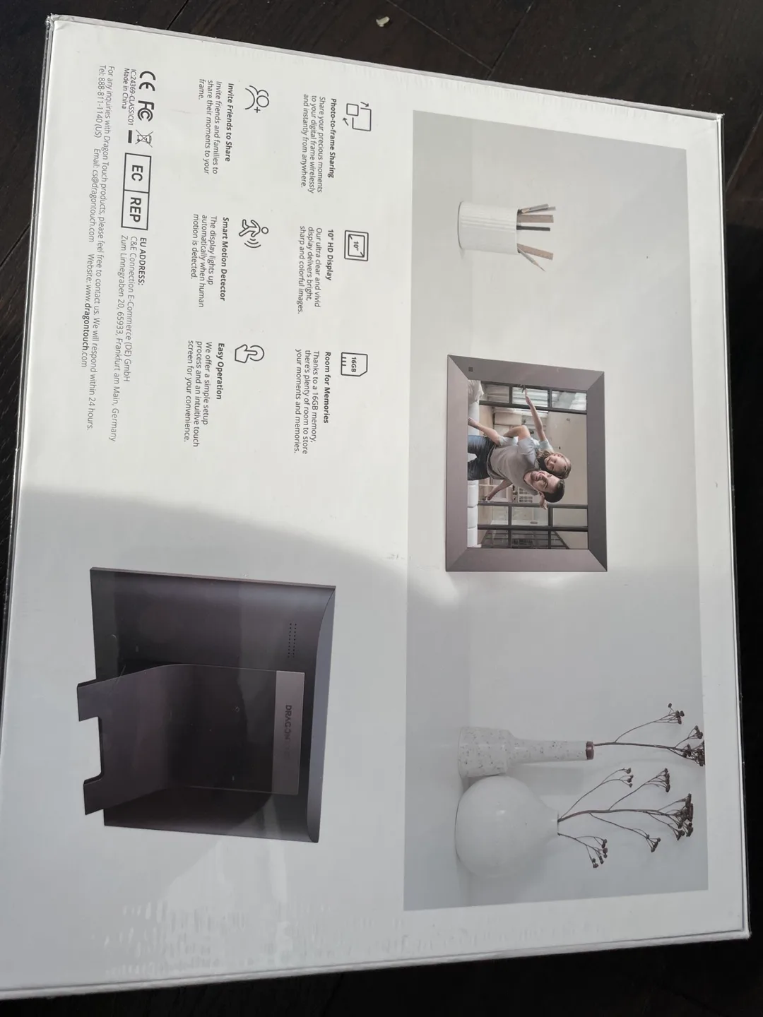 Dragon Touch Classic 10 Elite Digital Photo Frame - New in Box image indicator(2)