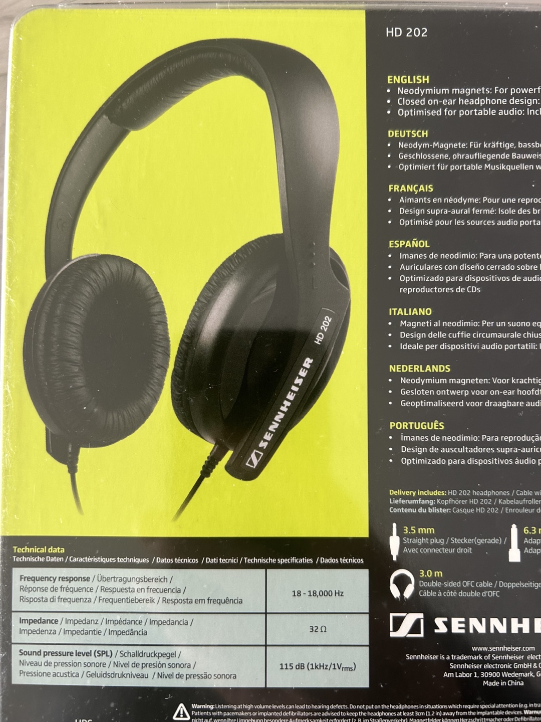 Sennheiser HD 202 Closed-Back Headphones - photo 4
