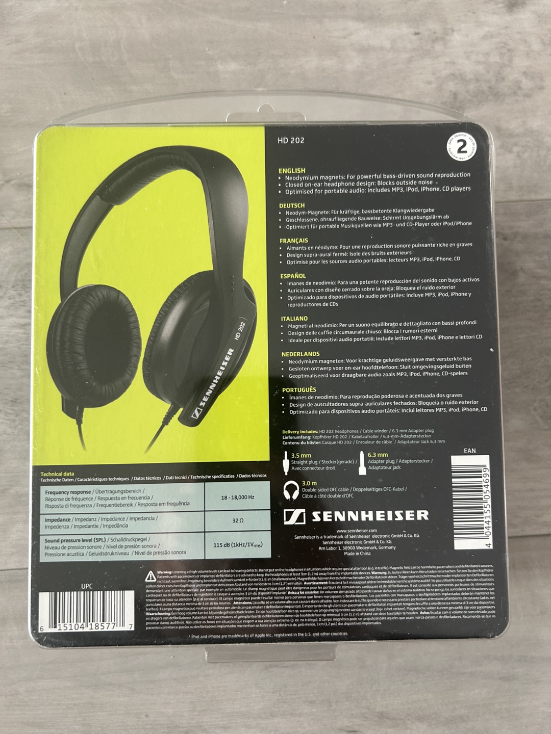 Sennheiser HD 202 Closed-Back Headphones - photo 2