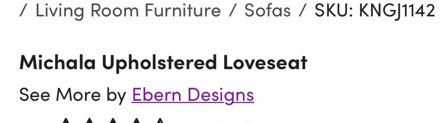 Ebern Designs Michala Upholstered Loveseat image indicator(4)