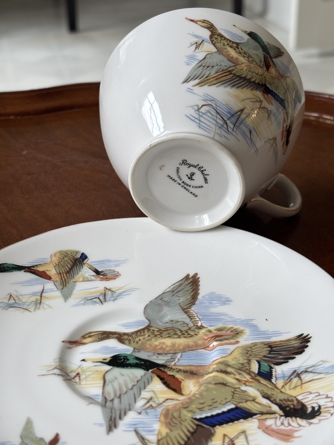 Vintage Royal Chelsea Teacup and Saucer Set - photo 5