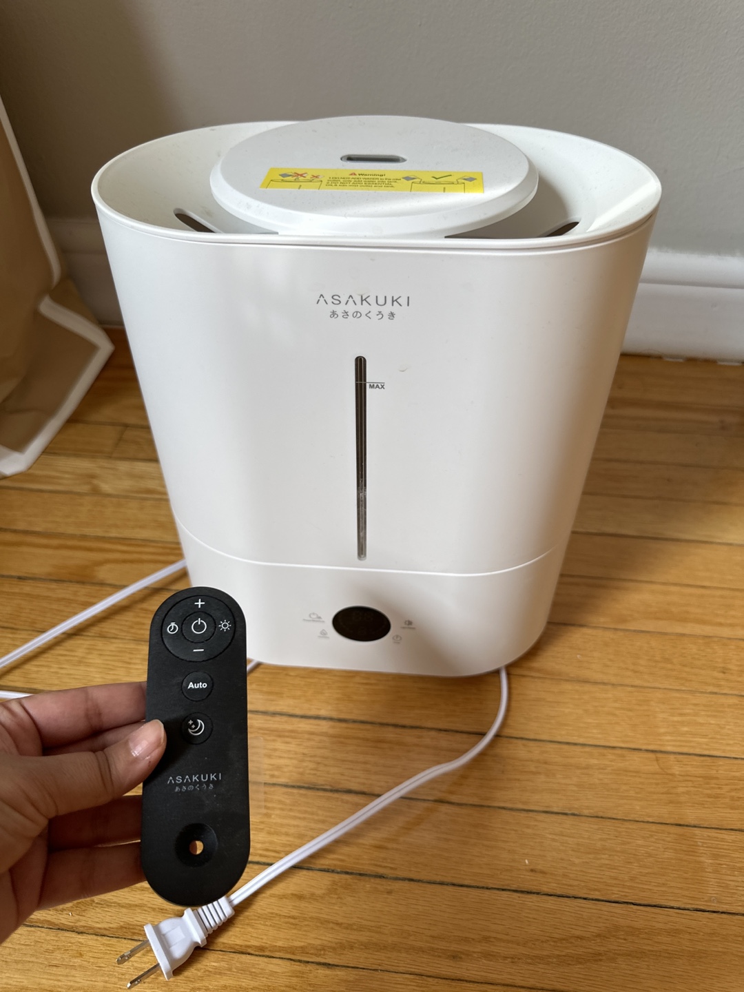ASAKUKI Ultrasonic Cool Mist Humidifier with Remote