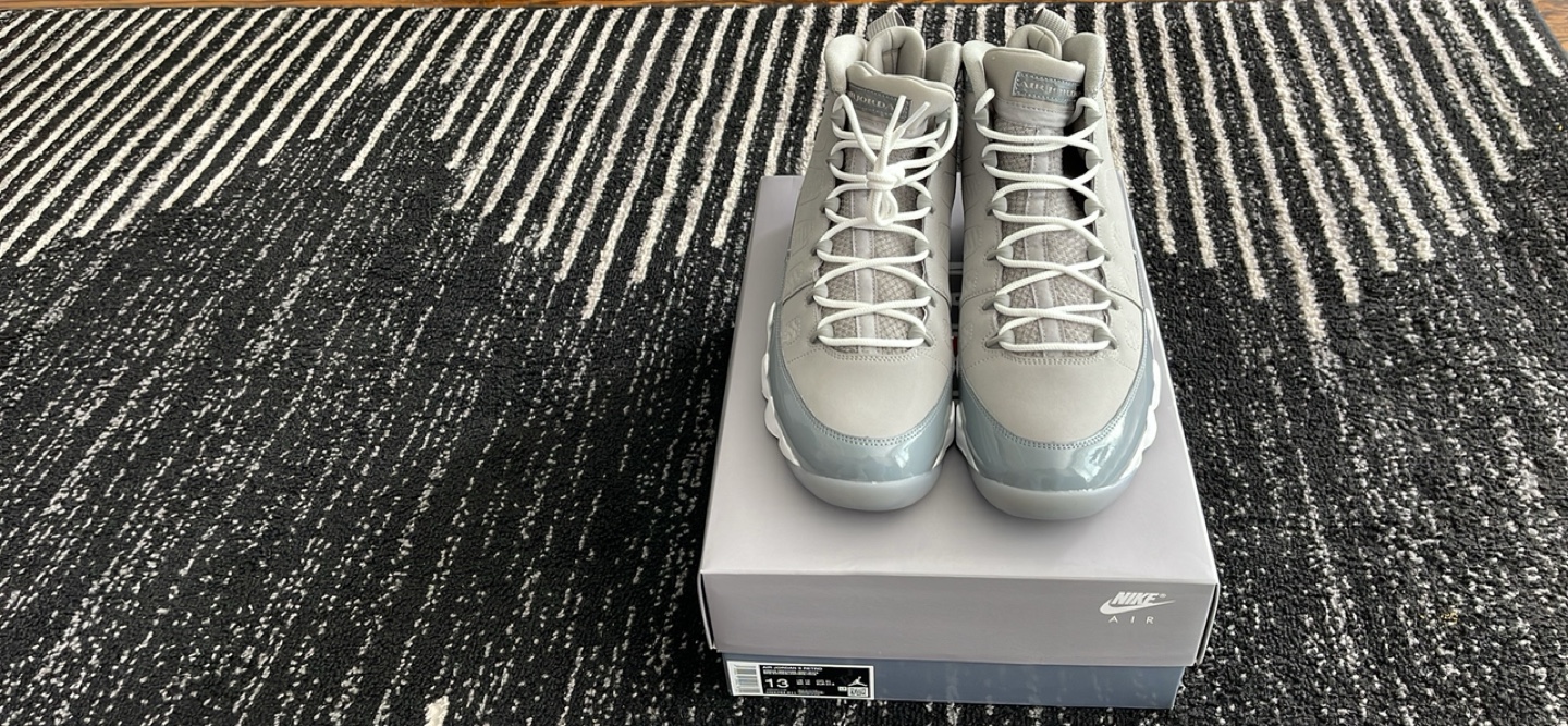 Jordan 9 Cool Gray sz 13 - photo 4