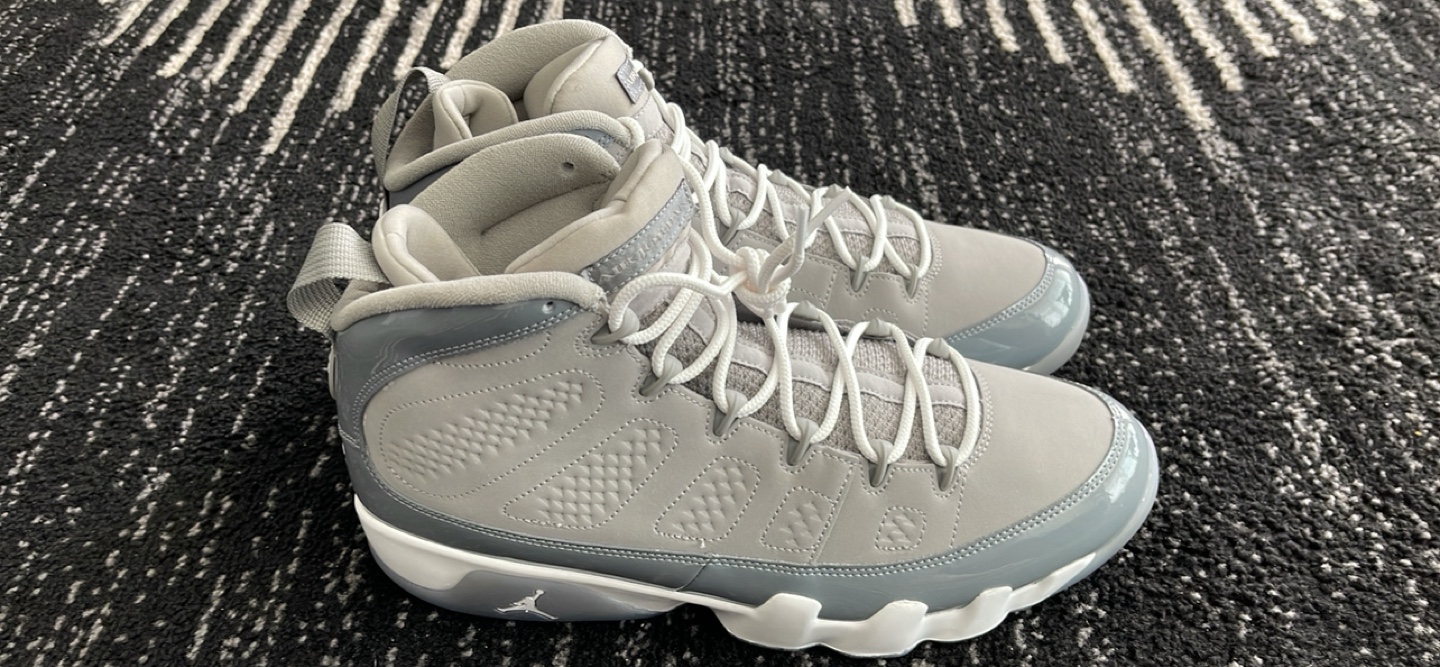 Jordan 9 Cool Gray sz 13 - photo 2