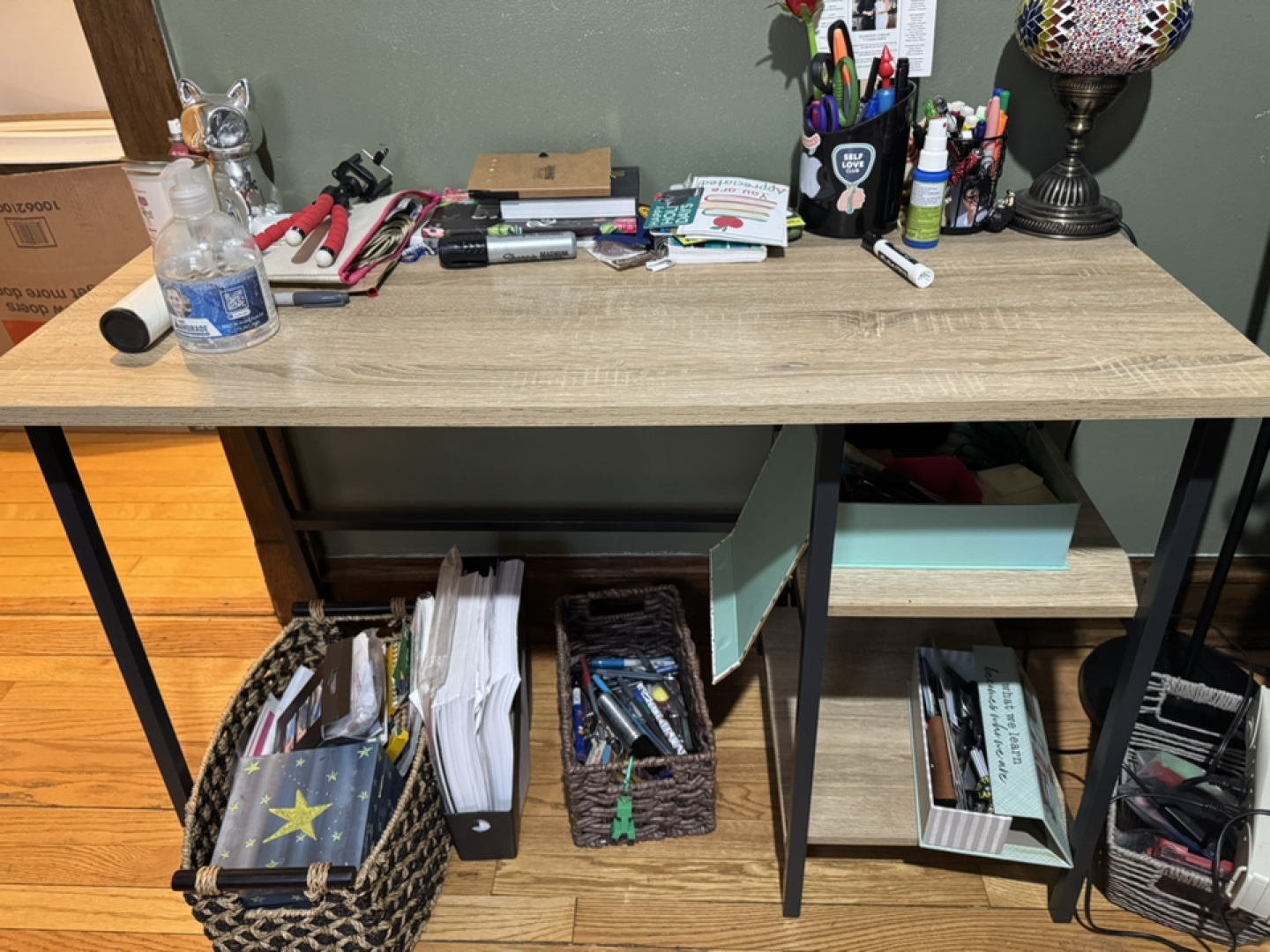 Modern Computer Desk with Storage - photo 2
