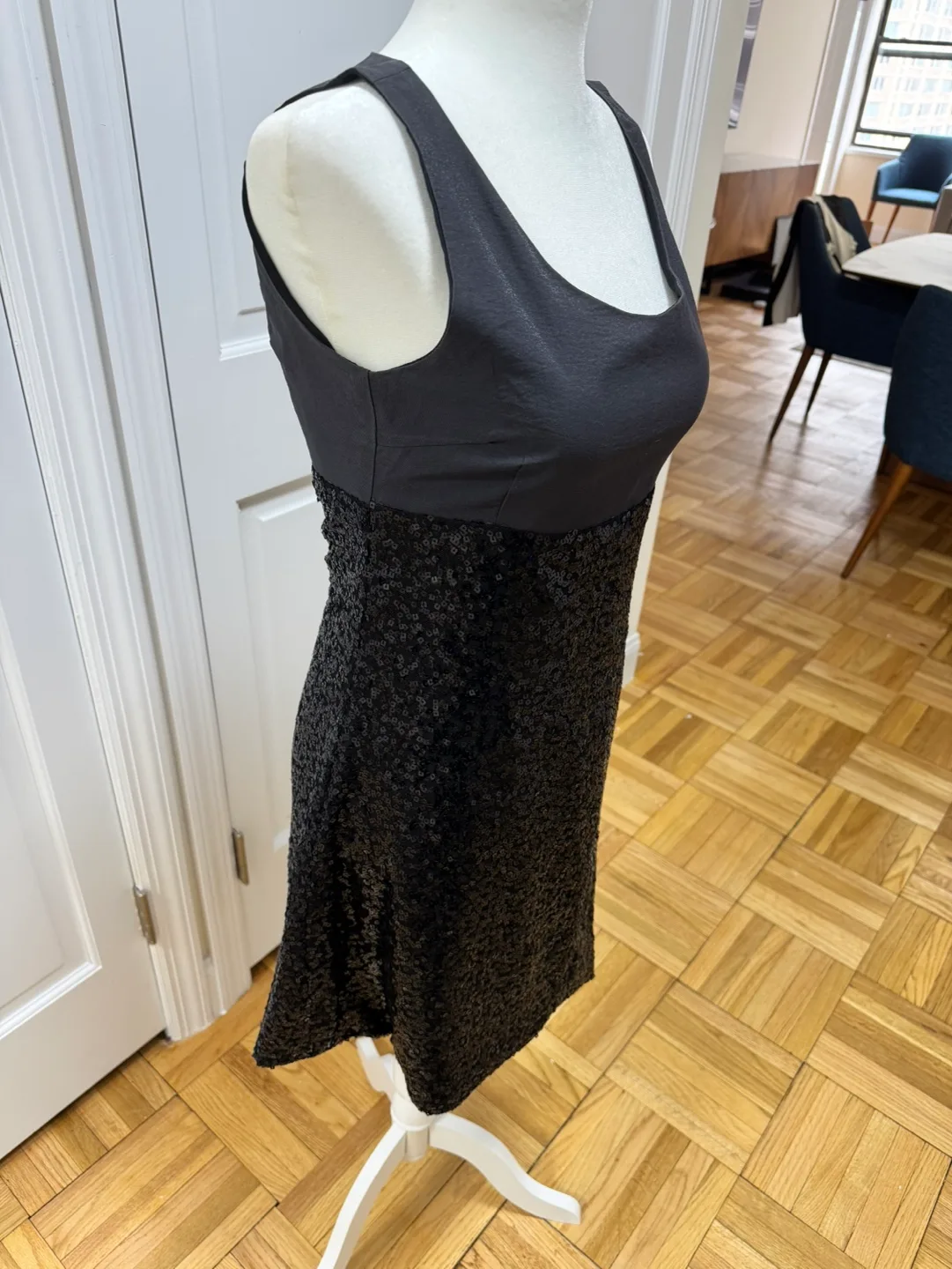 Black Sequin Mini Dress | Size XS image indicator(2)