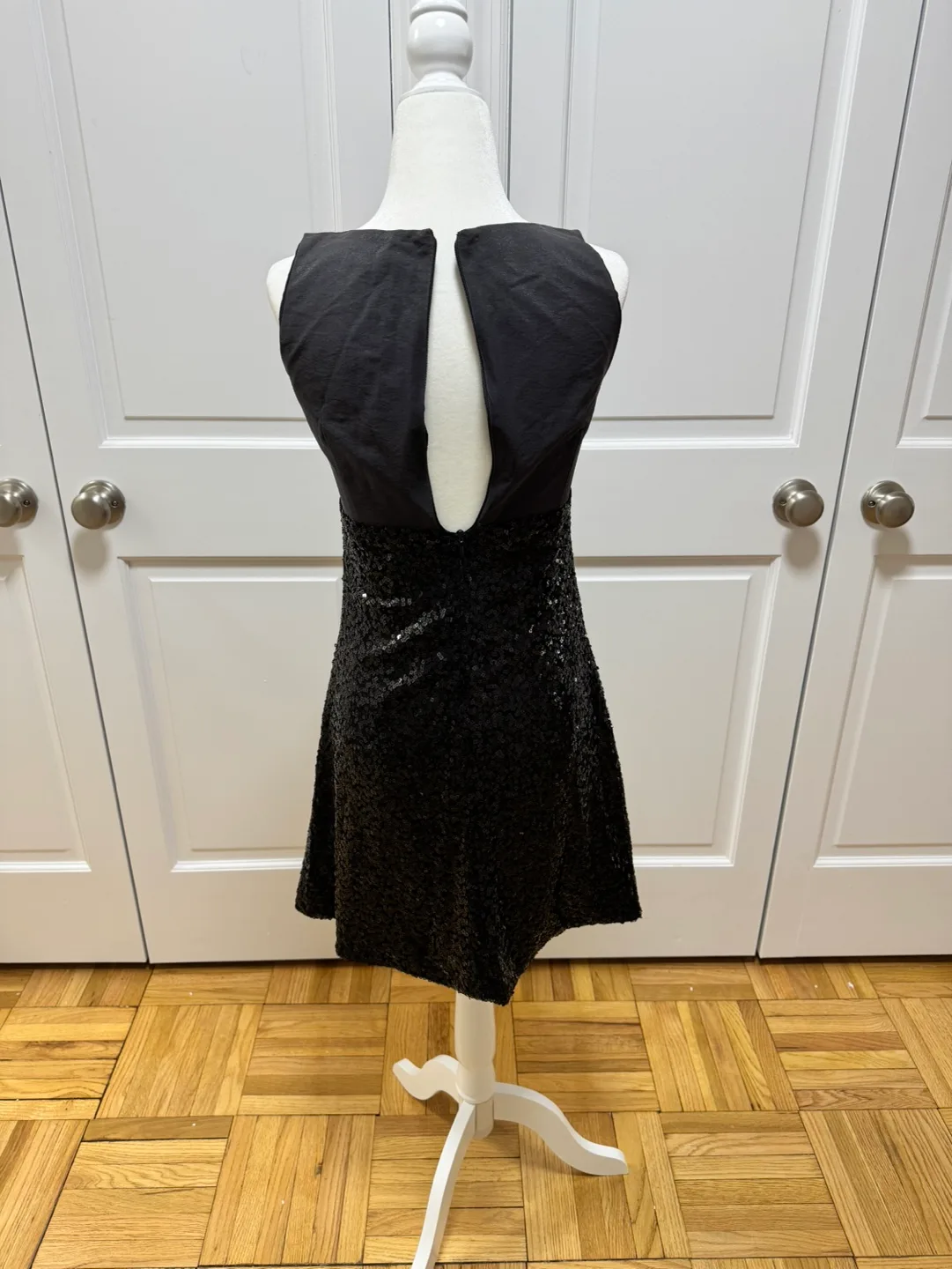Black Sequin Mini Dress | Size XS image indicator(4)