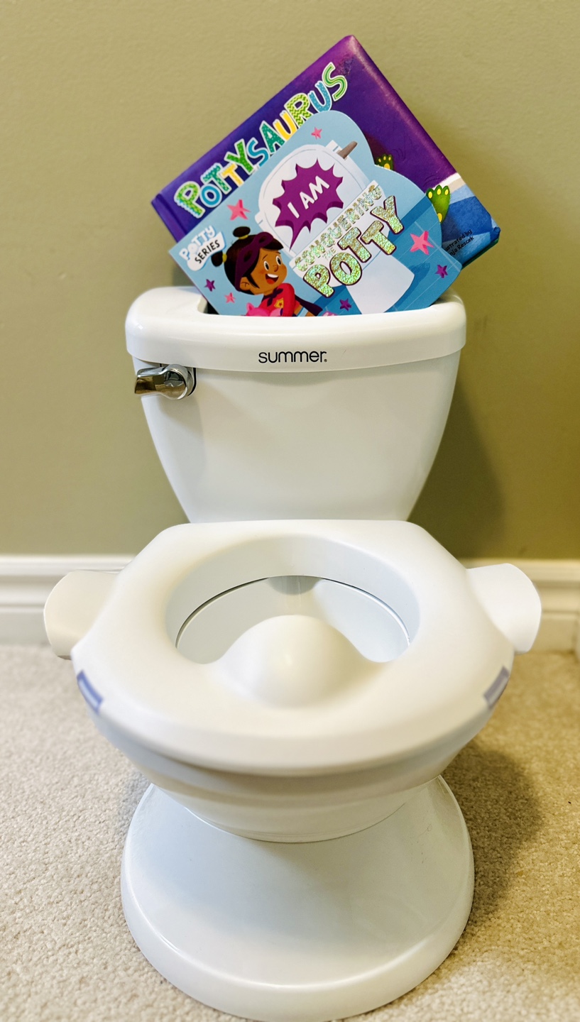 Summer Infant Training Potty w/ Flush Sound + Free Potty Books