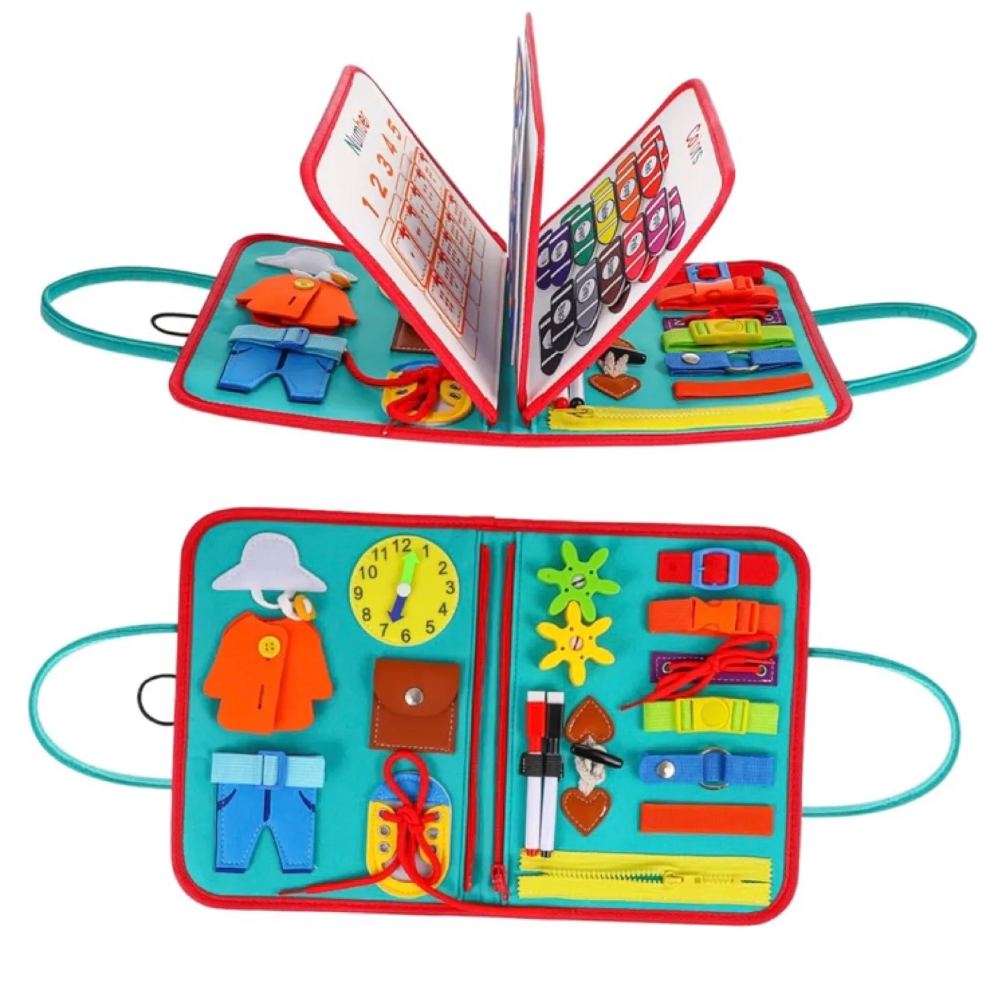 Busy Board Book for Toddlers - Educational Travel Toy image indicator(4)