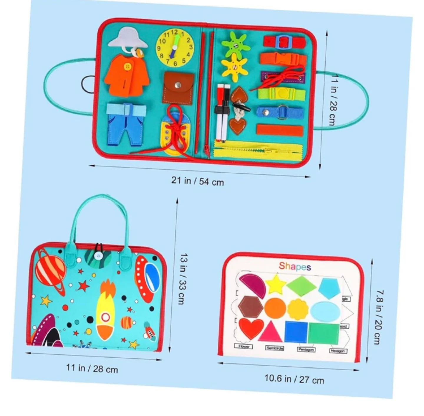 Busy Board Book for Toddlers - Educational Travel Toy image indicator(5)