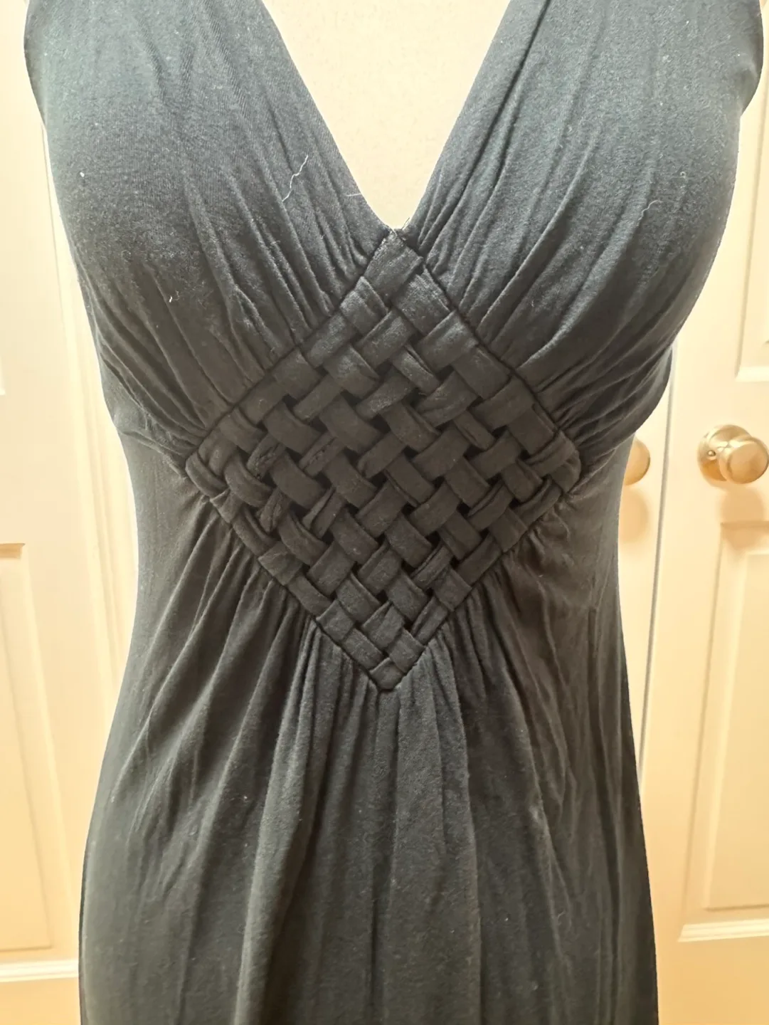Banana Republic Braided Front Deep V-Neck Dress | Size XS image indicator(2)