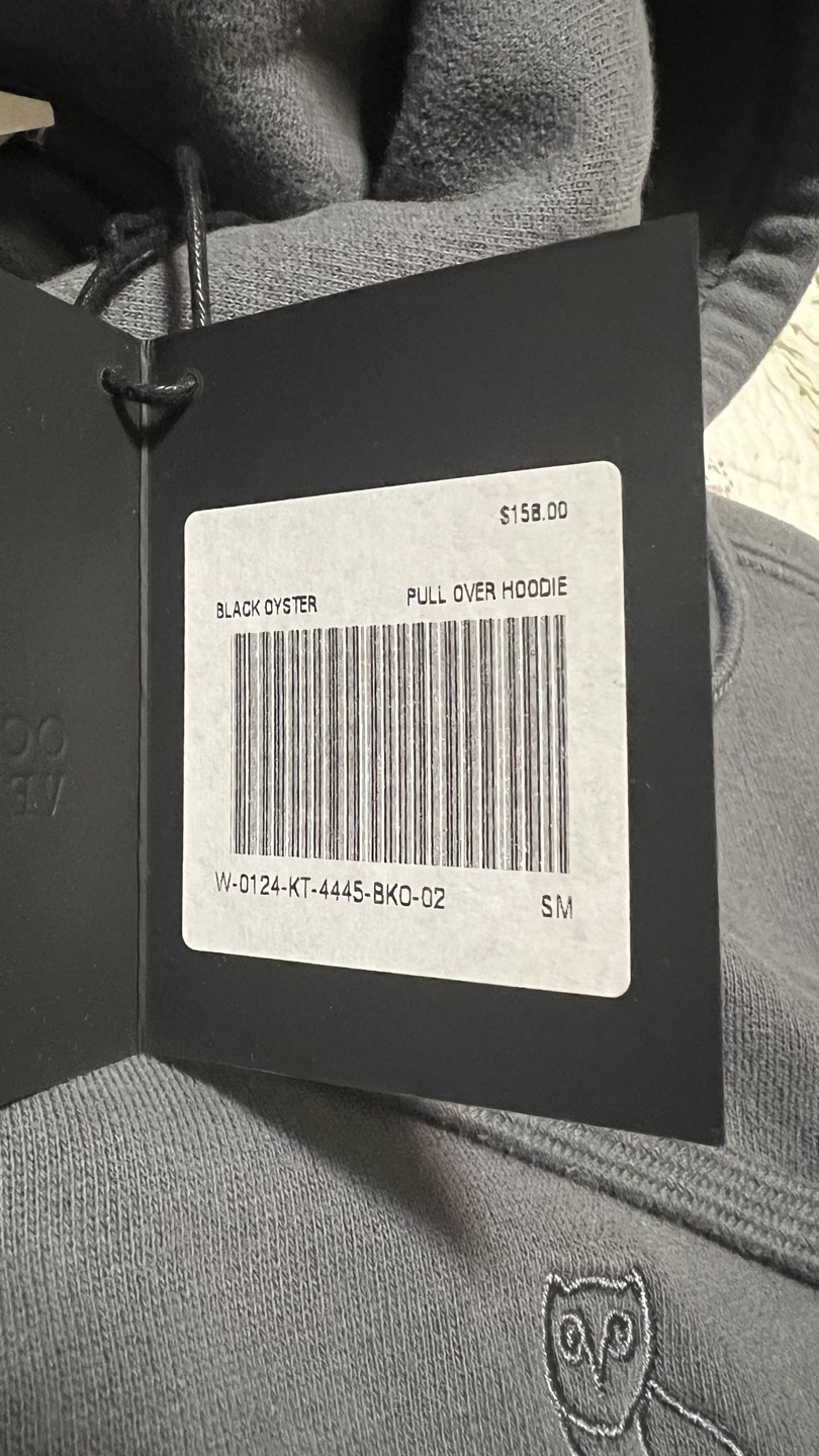 October's Very Own Black Oyster Pull Over Hoodie - Size Small - photo 2