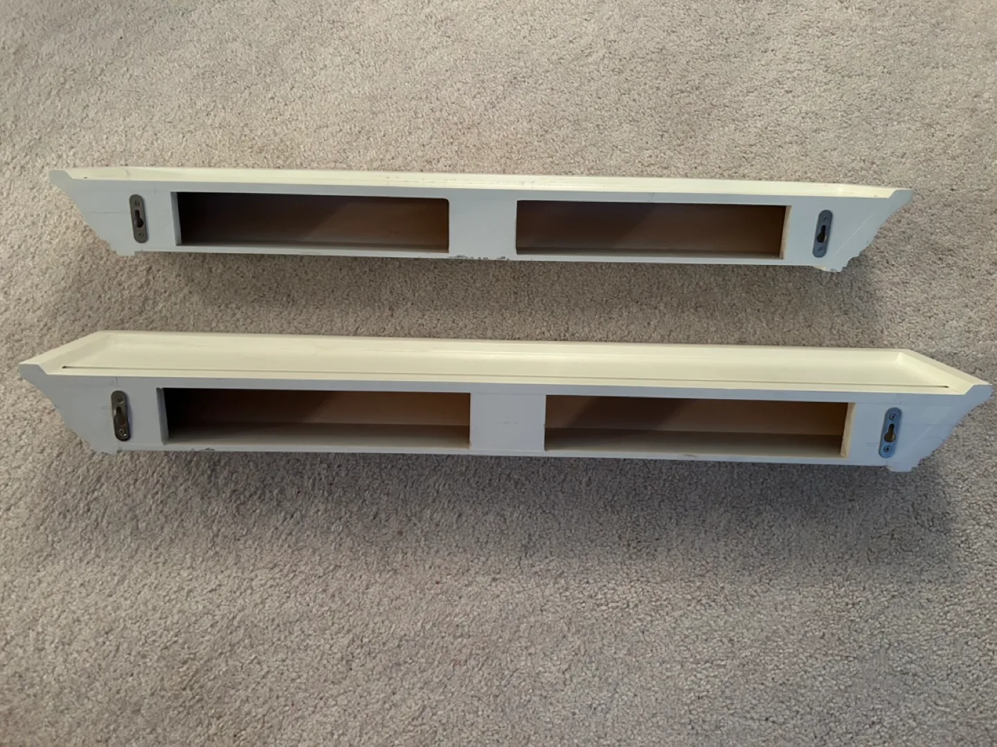 Pair of White Floating Shelves image indicator(3)