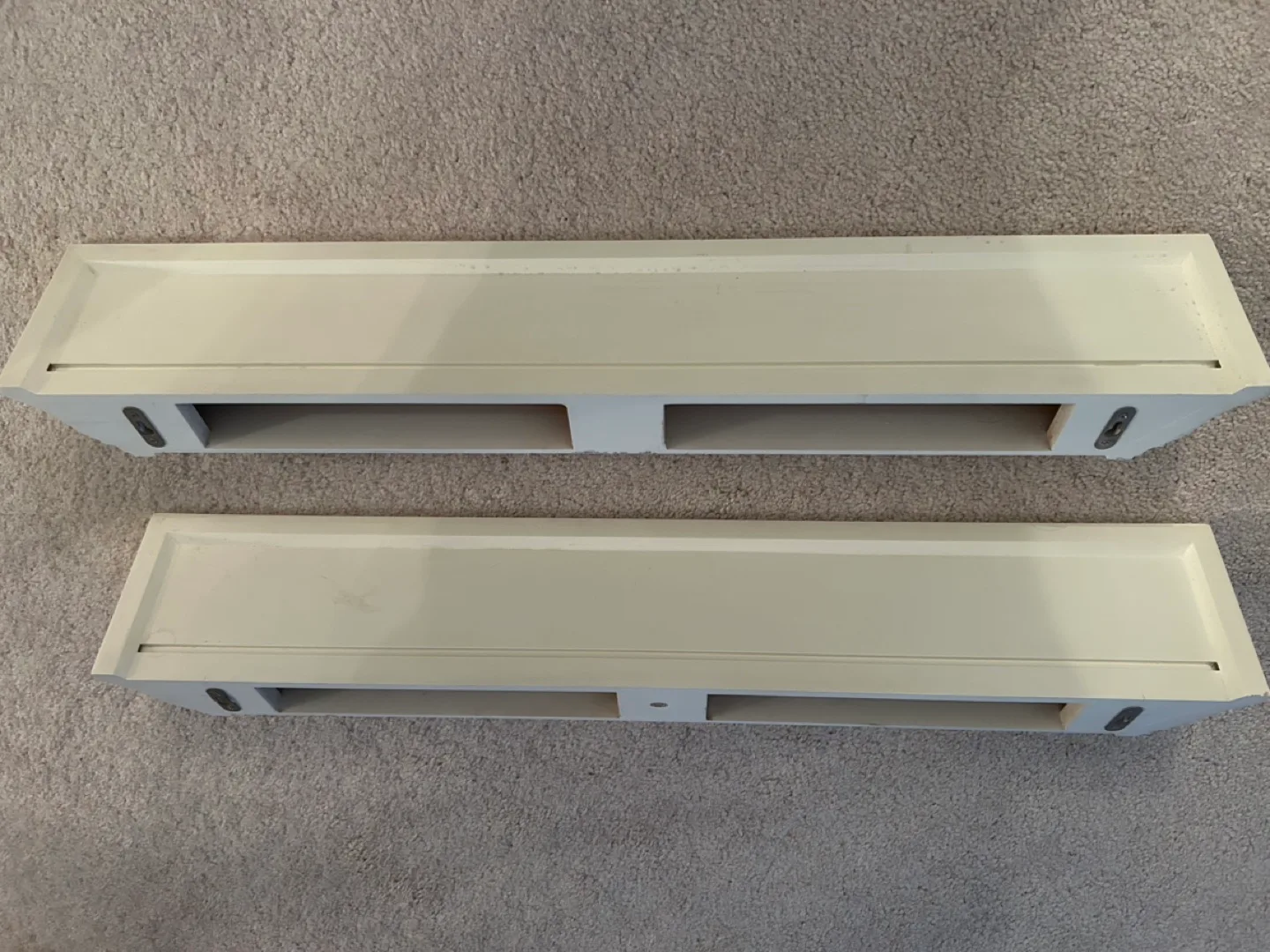 Pair of White Floating Shelves image indicator(2)