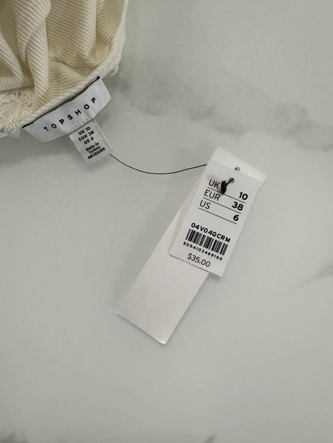 Topshop Ribbed Lace Bodysuit | Size 6 image indicator(9)