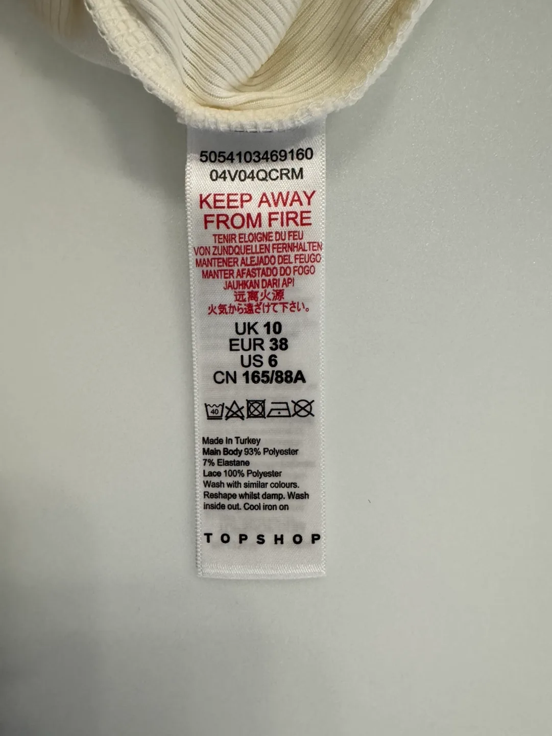 Topshop Ribbed Lace Bodysuit | Size 6 image indicator(10)