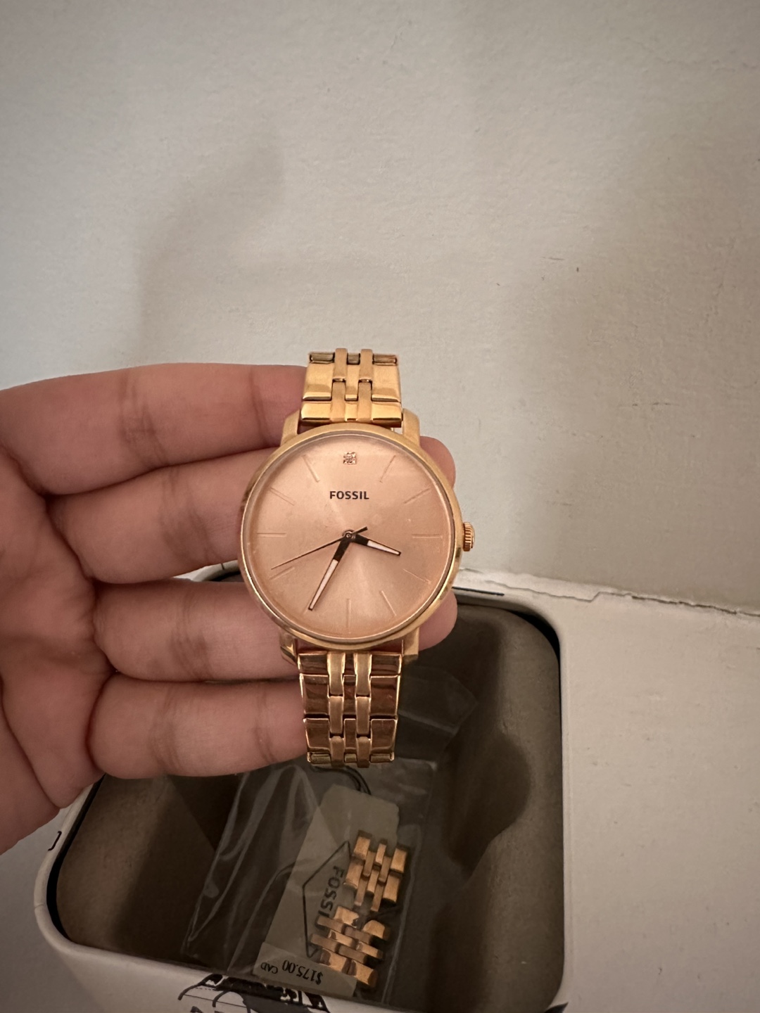 Fossil Women's Rose Gold Tone Watch
