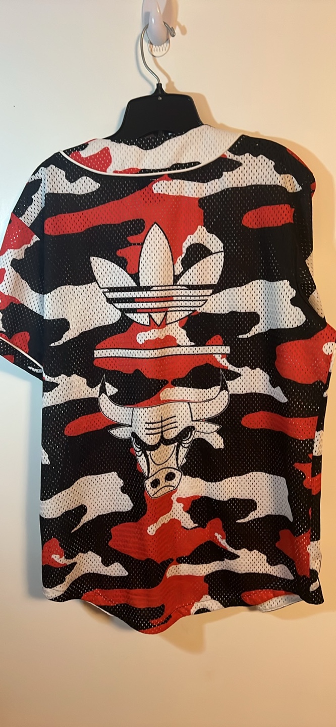 Adidas Chicago Bulls Camo Jersey M The price is firm! - photo 4
