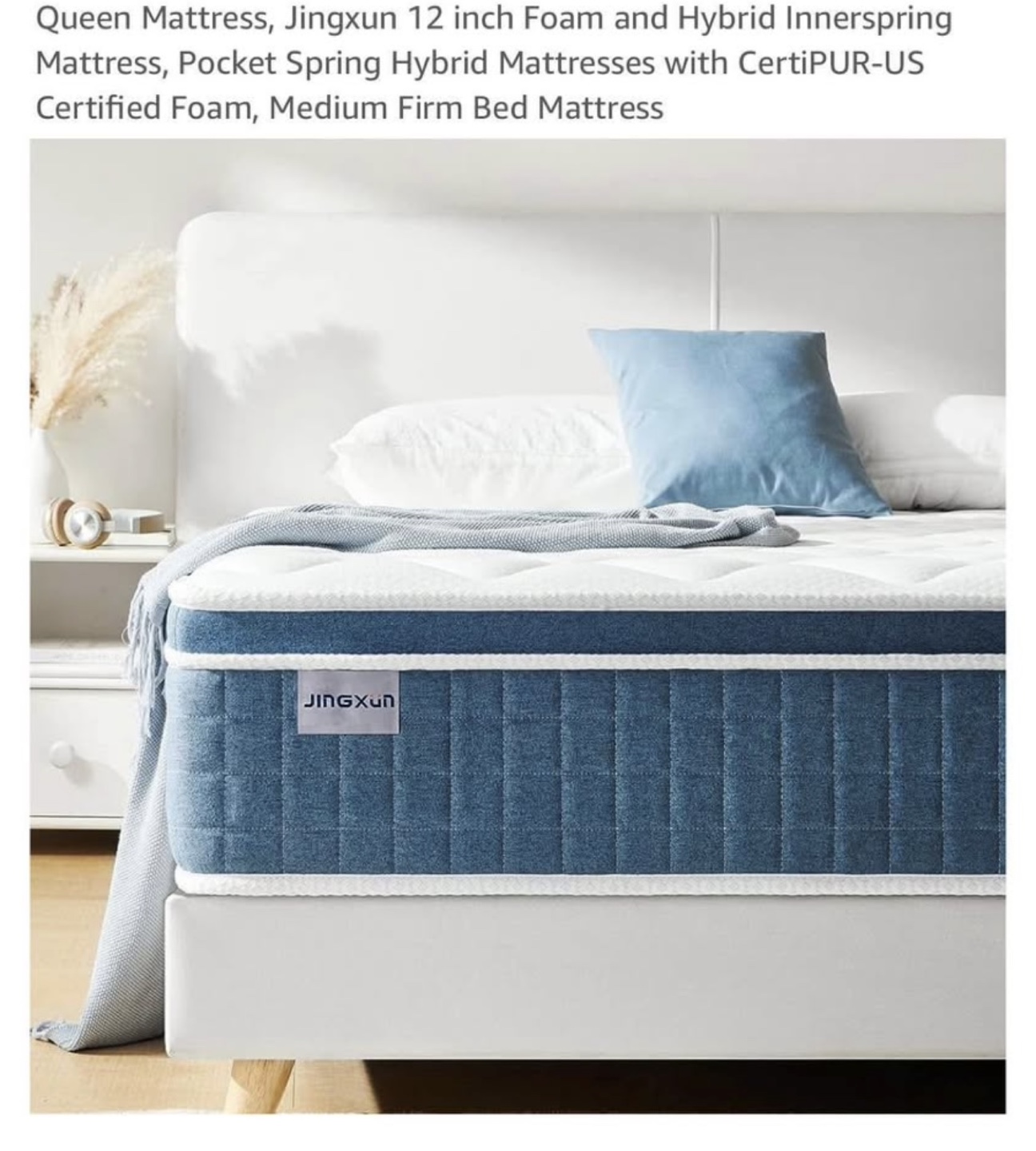 Queen Jingxun 12 inch Hybrid Mattress