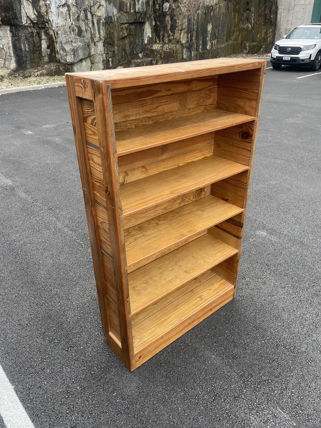 Rustic Wooden Bookcase - photo 3