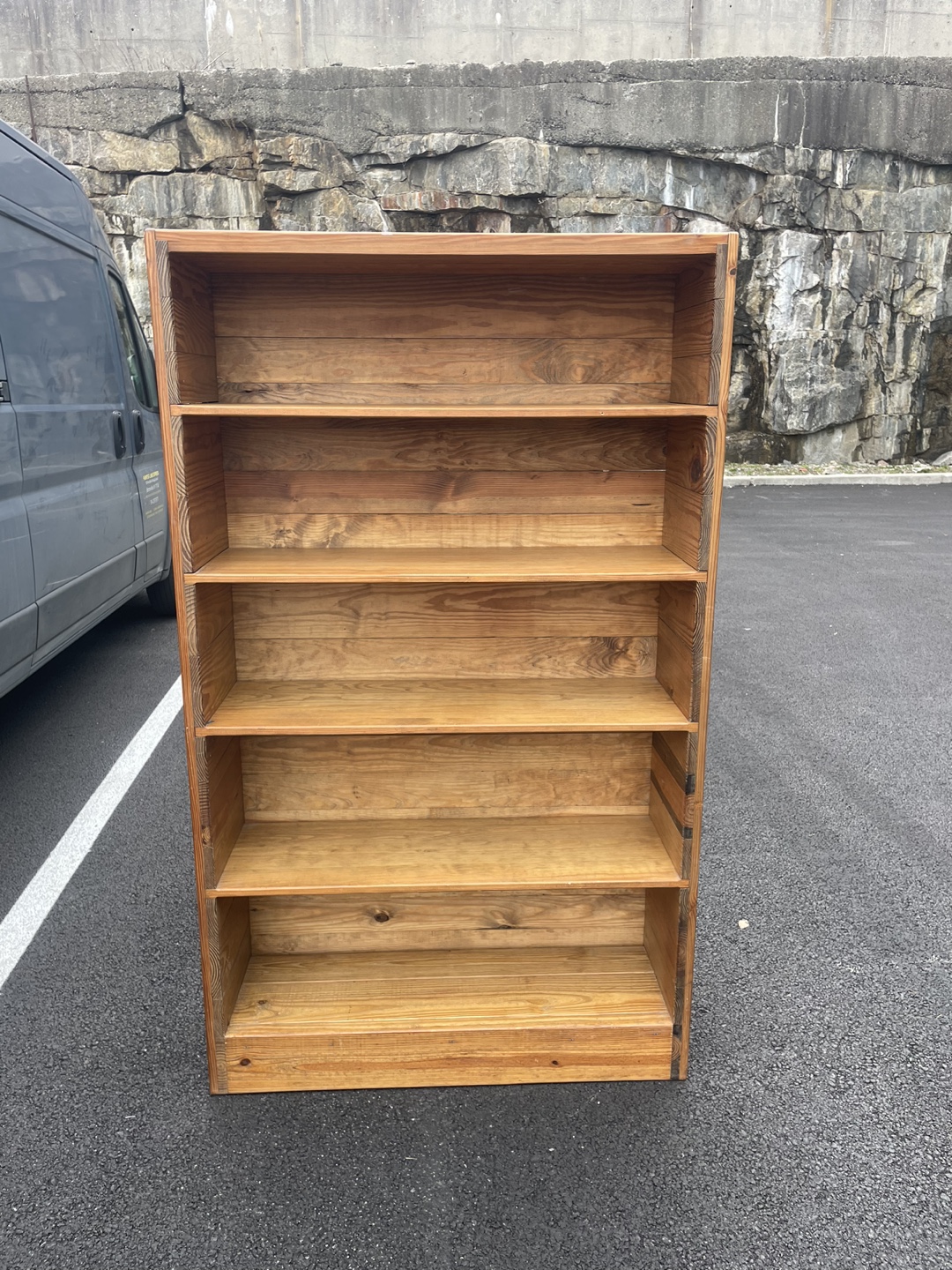 Rustic Wooden Bookcase