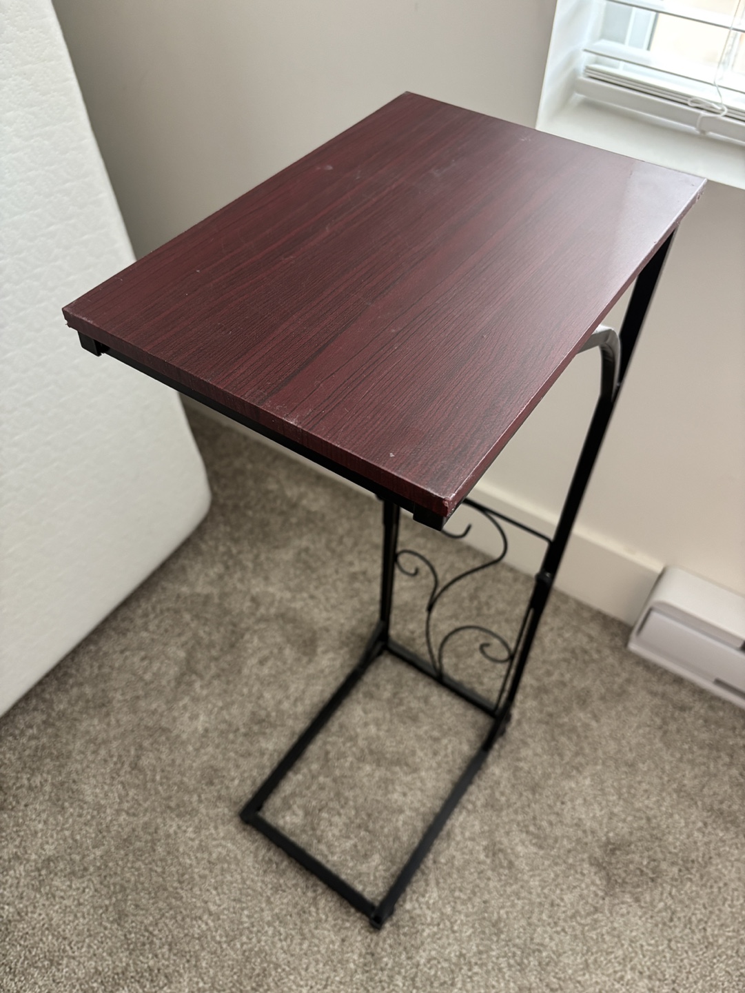 Sofa Side Table -  C-Table with Metal Frame - photo 2