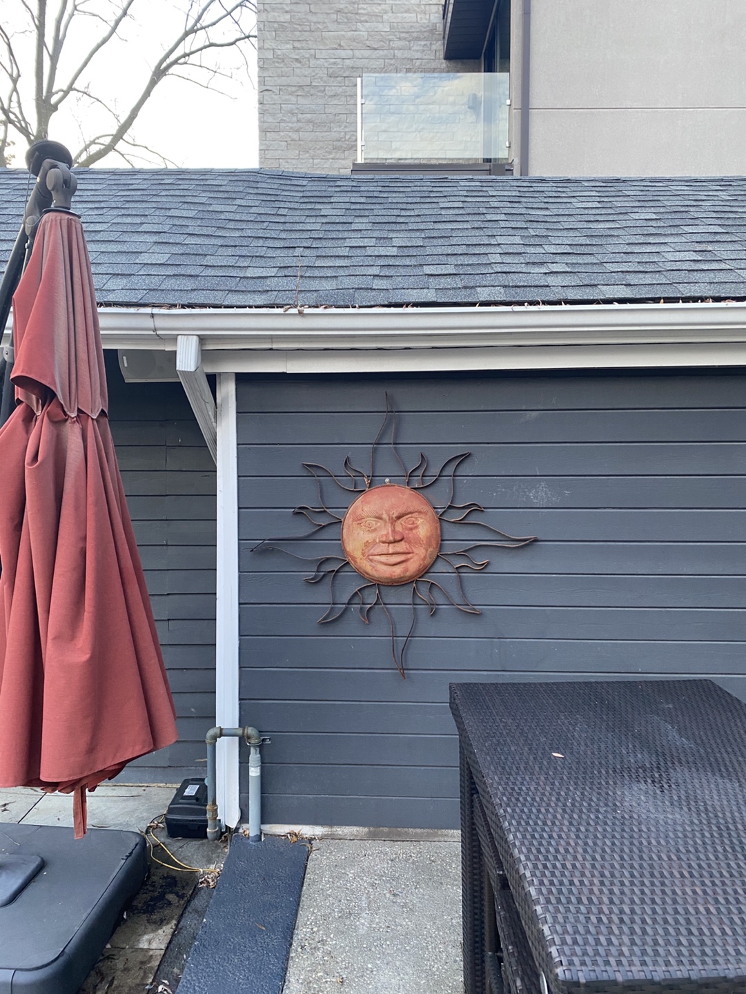 Rustic Metal Sun Face Wall Decor - photo 2