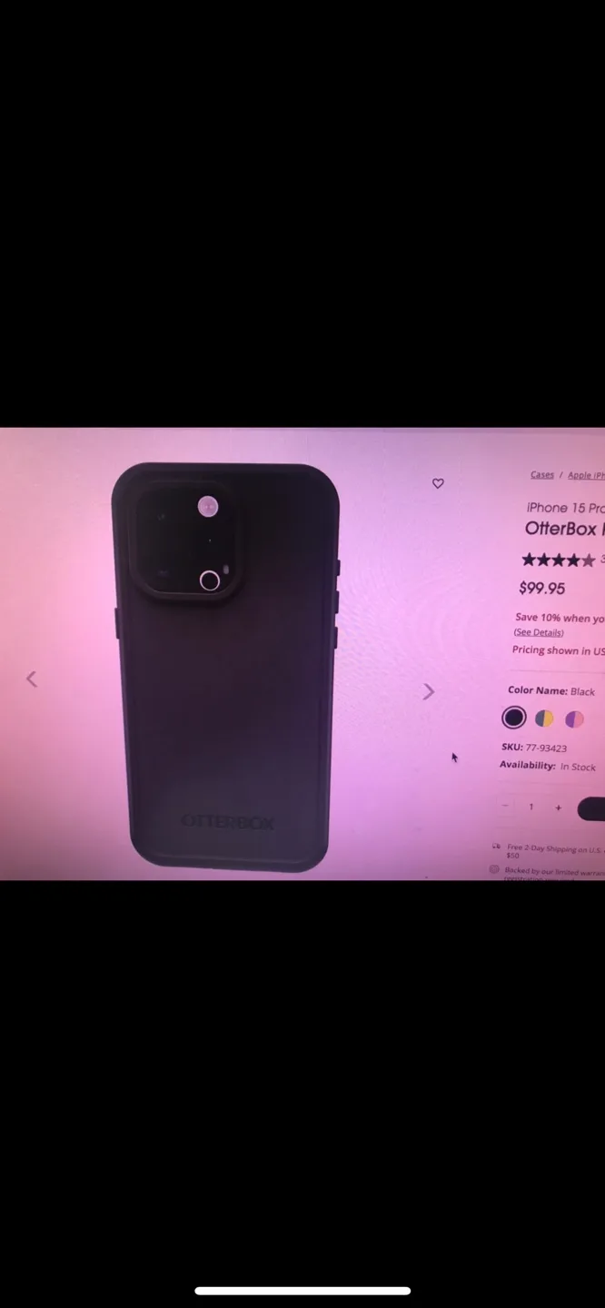 🌟NEW OtterBox Waterproof Fré Series iPhone 15 Plus Case - Black image indicator(3)